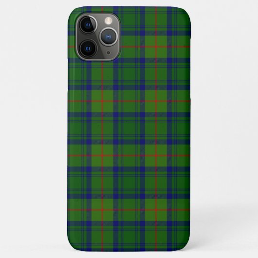 Coques Case-Mate iPhone Cranstoun tartan vert bleu plaid (Dos)
