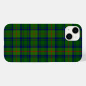 Coques Case-Mate iPhone Cranstoun tartan vert bleu plaid (Verso (horizontal))