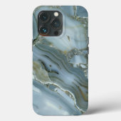 Coques Case-Mate iPhone Craqué gris gris vert bleu marbre texture (Verso)