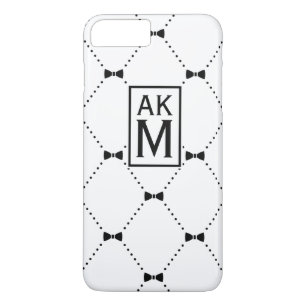 Coques Pour iPhone Cravate Bow Motif personnalisé Monogramme iPhone 7