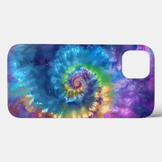 Coques Case-Mate iPhone Cravate cosmique-Dye Swirl - Galaxie psychédélique (Verso (horizontal))