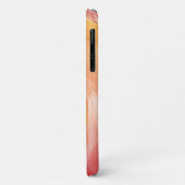Coques Case-Mate iPhone Cravate-Dye flamme rouge orange peint Aquarelle d' (Dos/Gauche)
