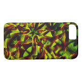 Coques Case-Mate iPhone Cravates déformés de rubans verts brûlés (Dos (Horizontal))