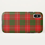 Coques Case-Mate iPhone Crawford tartan rouge vert plaid (Dos (Horizontal))