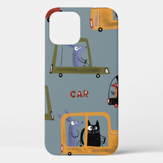 Coques Case-Mate iPhone Crayon numérique dessiné à la main couleur pastel (Verso)