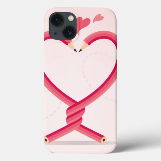 Coques Case-Mate iPhone Crayons dans l'amour (Verso)