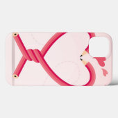 Coques Case-Mate iPhone Crayons dans l'amour (Verso (horizontal))