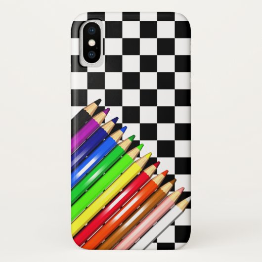 Coques Case-Mate iPhone crayons de couleur (Dos)