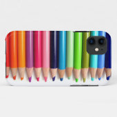 Coques Case-Mate iPhone Crayons de couleur (Dos (Horizontal))