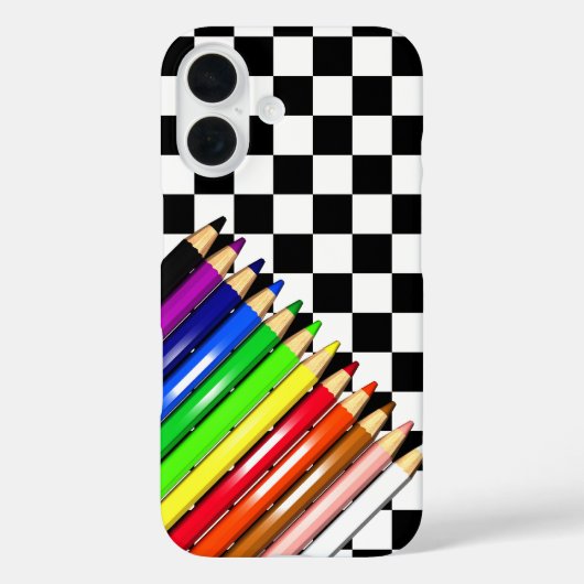 Coques Case-Mate iPhone crayons de couleur (Verso)