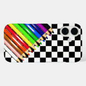 Coques Case-Mate iPhone crayons de couleur (Verso (horizontal))