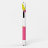 Coques Case-Mate iPhone Crayons et rayures jaunes sur blanc (Dos/Droite)