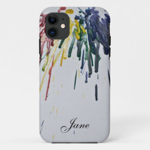Coque iPhone 11 Crayons fondus personnalisables