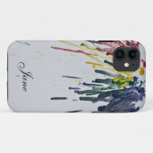 Coques Case-Mate iPhone Crayons fondus personnalisables (Dos (Horizontal))