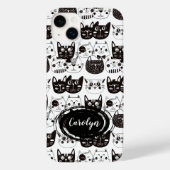 Coques Case-Mate iPhone Crazy Cat face Motif (Verso)