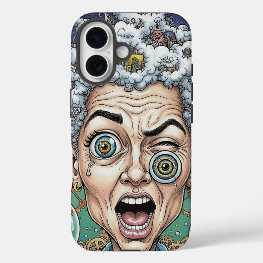 Coques Case-Mate iPhone Crazy Expression Caricature Téléphone Case-Unique  (Verso)