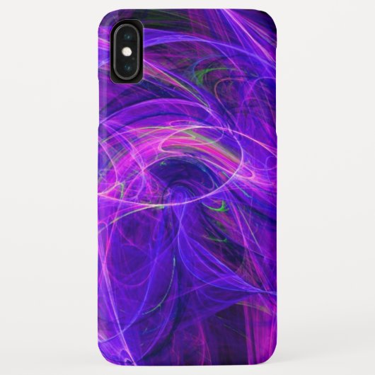 Coques Case-Mate iPhone CRAZY PHOTON bleu violet (Dos)