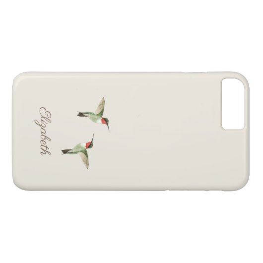 Coques Case-Mate iPhone Cream Beige Hummingbird Coque-Mate Ca (Dos (Horizontal))