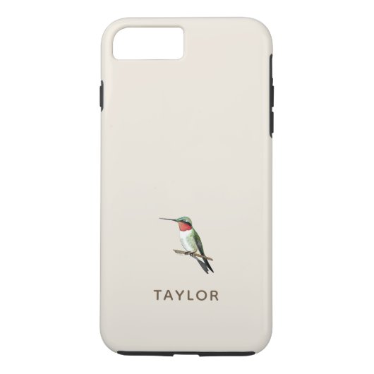 Coques Case-Mate iPhone Cream Beige Hummingbird Coque-Mate Ca (Dos)