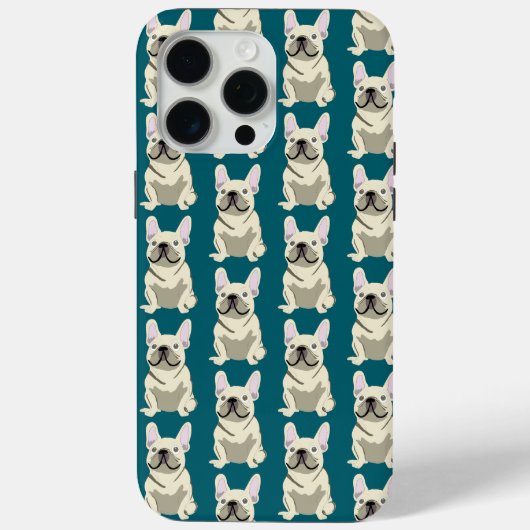 Coques Case-Mate iPhone Cream French Bulldog (Verso)