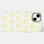 Coques Case-Mate iPhone Cream Modern Sunbursts (Verso (horizontal))