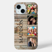 Coques Case-Mate iPhone Create Your Custom Photo Collage Rustic Farmhouse (Verso)