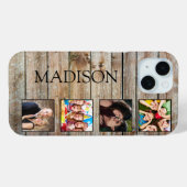 Coques Case-Mate iPhone Create Your Custom Photo Collage Rustic Farmhouse (Verso (horizontal))