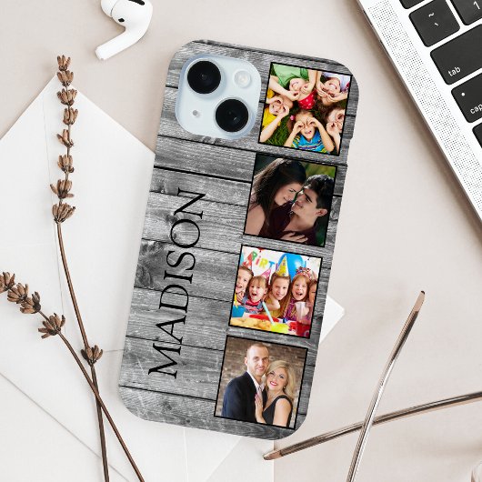 Coques Case-Mate iPhone Create Your Custom Photo Collage Rustic Farmhouse