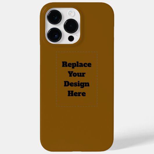 Coques Case-Mate iPhone Create Your Own Brown (Verso)