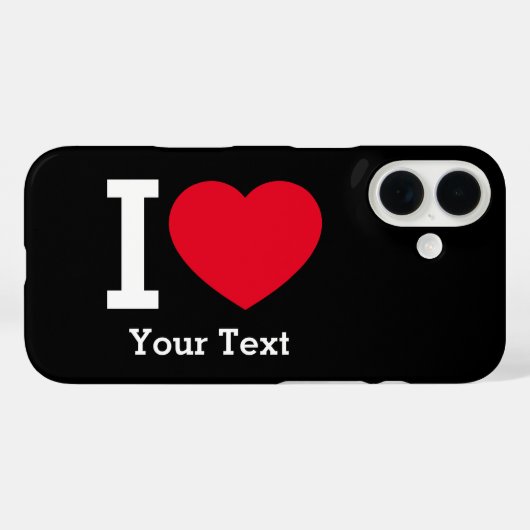 Coques Case-Mate iPhone Create Your Own Funny I love  (Verso (horizontal))