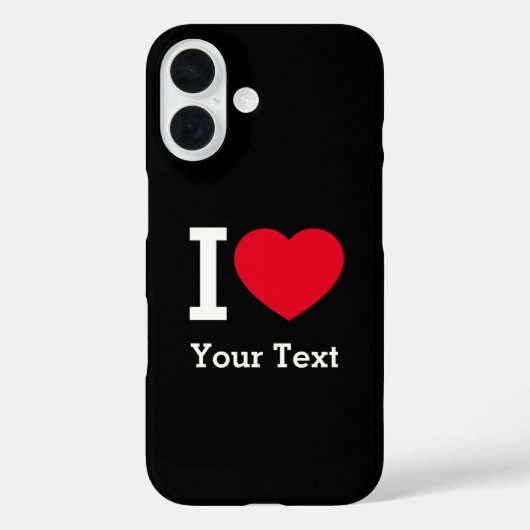 Coques Case-Mate iPhone Create Your Own Funny I love  (Verso)