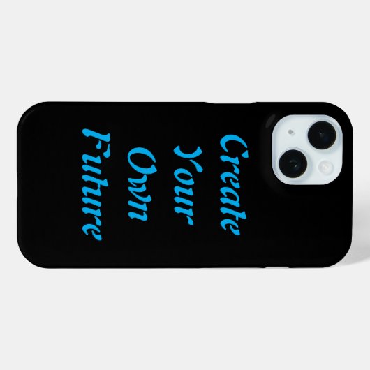 Coques Case-Mate iPhone "Create Your Own Future - iPhone Case" (Verso (horizontal))