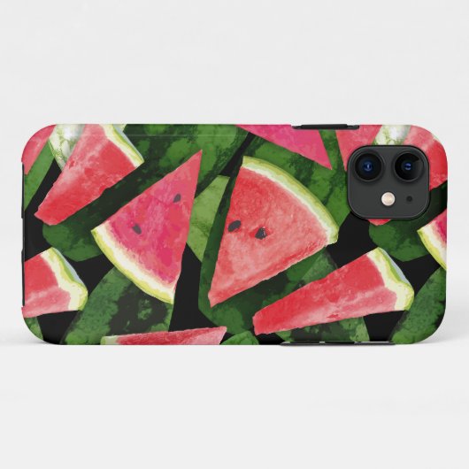 Coques Case-Mate iPhone Création de Motif de pastèque 5 (Dos (Horizontal))