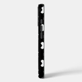 Coques Case-Mate iPhone Création de motifs chic en noir et blanc (Verso / Gauche)