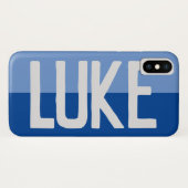 Coques Case-Mate iPhone Création de nom en gras. (Dos (Horizontal))