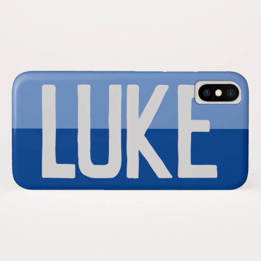 Coques Case-Mate iPhone Création de nom en gras. (Dos (Horizontal))