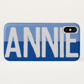 Coques Case-Mate iPhone Création de nom en gras. (Dos (Horizontal))