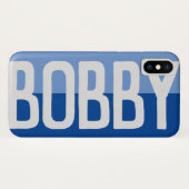 Coques Case-Mate iPhone Création de nom en gras. (Dos (Horizontal))