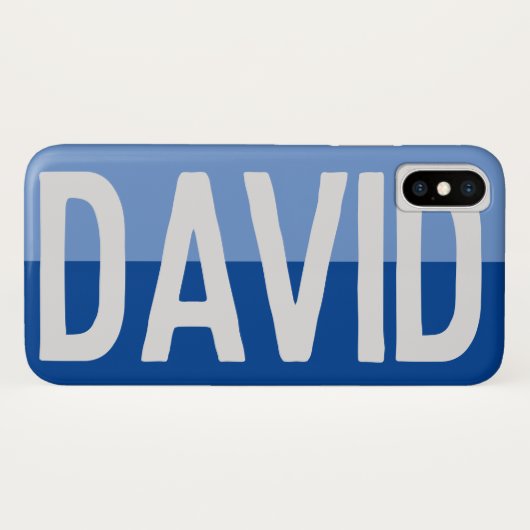 Coques Case-Mate iPhone Création de nom en gras. (Dos (Horizontal))