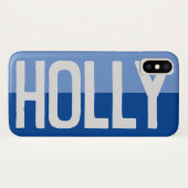 Coques Case-Mate iPhone Création de nom en gras. (Dos (Horizontal))