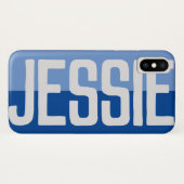 Coques Case-Mate iPhone Création de nom en gras. (Dos (Horizontal))