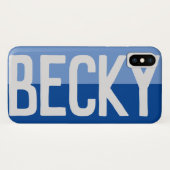 Coques Case-Mate iPhone Création de nom en gras. (Dos (Horizontal))