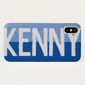 Coques Case-Mate iPhone Création de nom en gras. (Dos (Horizontal))