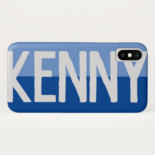 Coques Case-Mate iPhone Création de nom en gras. (Dos (Horizontal))