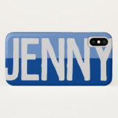 Coques Case-Mate iPhone Création de nom en gras. (Dos (Horizontal))