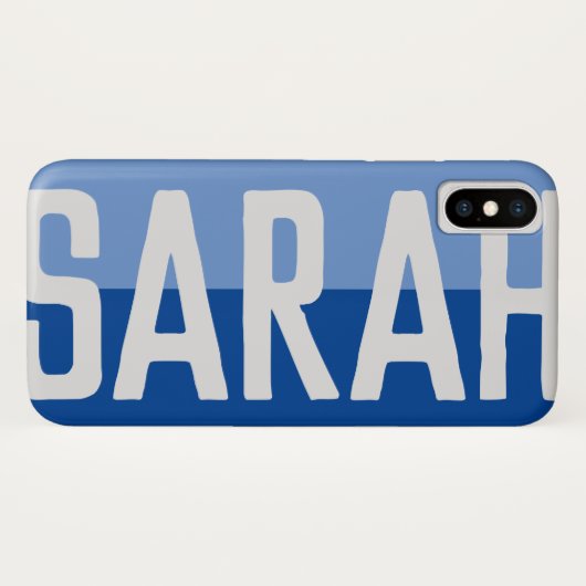 Coques Case-Mate iPhone Création de nom en gras. (Dos (Horizontal))