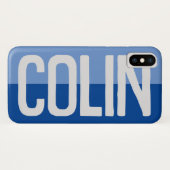 Coques Case-Mate iPhone Création de nom en gras. (Dos (Horizontal))