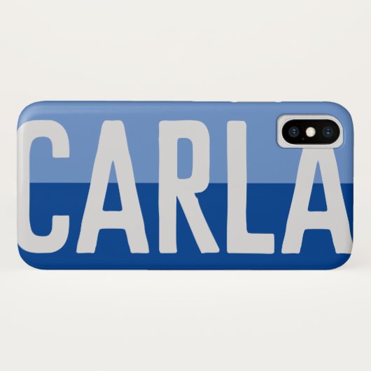 Coques Case-Mate iPhone Création de nom en gras. (Dos (Horizontal))