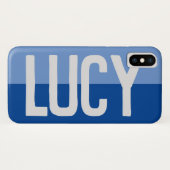 Coques Case-Mate iPhone Création de nom en gras. (Dos (Horizontal))