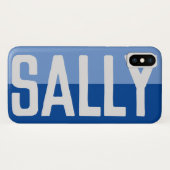 Coques Case-Mate iPhone Création de nom en gras. (Dos (Horizontal))